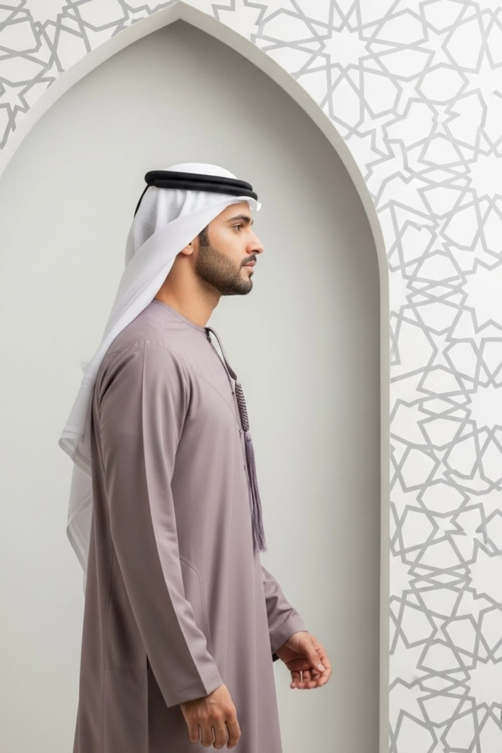 كندورة بلون البرقوق الدافئ | تصميم شباب اليولة | أجود الأقمشة - إصدار إيليت - 4