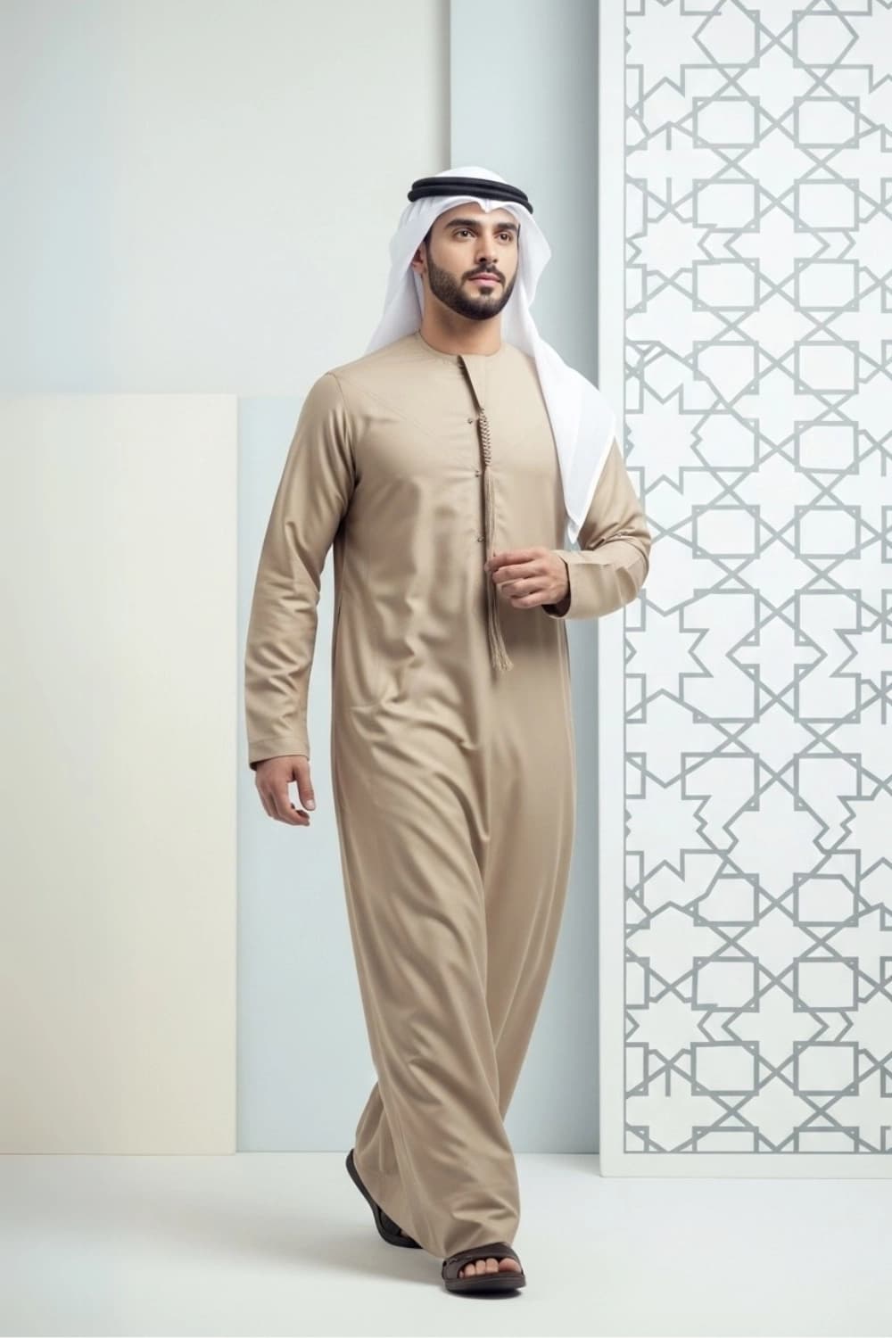 كندورة بلون الجملي | تصميم شباب اليولة | أجود الأقمشة - إصدار إيليت - 1