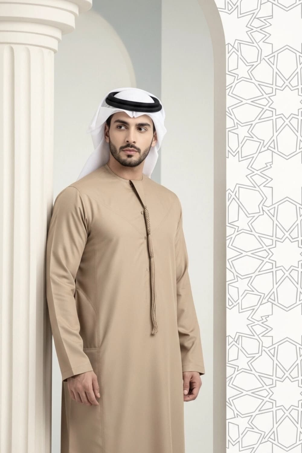 كندورة بلون الجملي | تصميم شباب اليولة | أجود الأقمشة - إصدار إيليت - 4