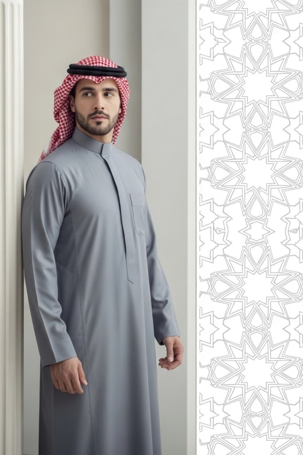 ثوب رمادي | ارتدي الأناقة مع شباب اليولة - إصدار ستيلا - 2